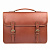 Tusting Wymington Briefcase In Tan Miret Bridle Leather