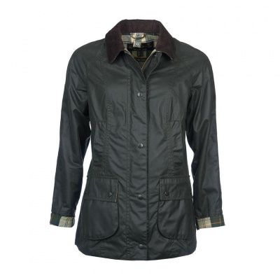 Barbour Ladies Beadnell Wax Jacket in Sage