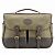 Tusting Clipper Satchel In Lichen Waxed Canvas With Sundance Leather Trim