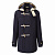 Gloverall Monty Mid Length Coat in Navy