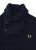 Fred Perry Shawl Knit Wool Jumper in Navy