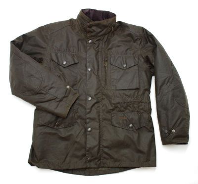 Barbour Sapper Waxed Jacket in Olive