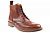 John White Bourton 6 Eye Brogue Boot in Tan Grain