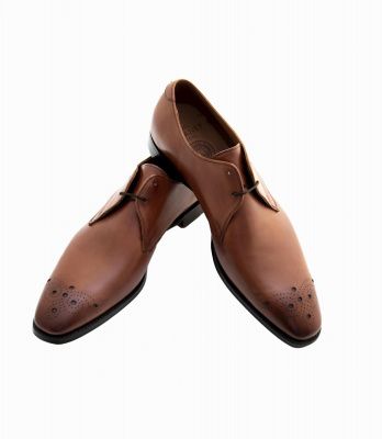 Joseph Cheaney Hardy Derby Shoes in Brandy
