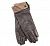 Barbour Lady Jane Tartan Leather Gloves in Brown