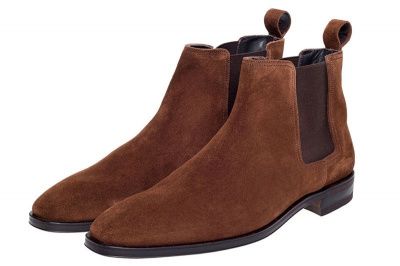 John White Yates Chelsea Boots in Snuff Suede