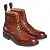 Joseph Cheaney Tweed R Wingcap Brogue Country Boot In Dark Leaf Calf Leather