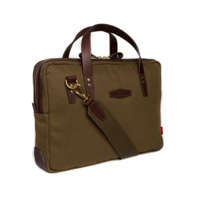 Chapman Bovey Briefcase in Olive