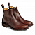 Cheaney Barnes III B Pull Up Leather Chelsea Boot in Brown