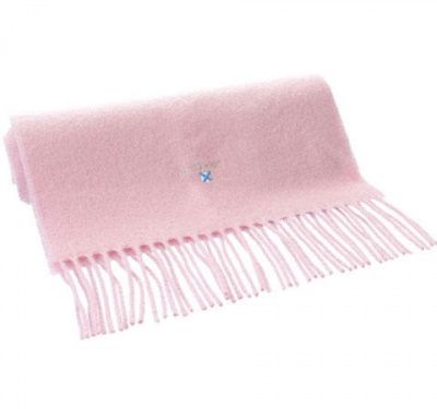 Barbour Plain Lambswool Scarf in Pink