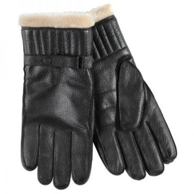 Barbour Leather Utility Glove In Black