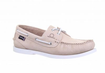 Chatham Pacific Big Size G2 Boat Shoe in Stone