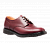 Solovair 4 Eyelet Gibson Shoe in Burgundy