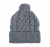 Barbour Cable Knit Beanie Hat in Gray
